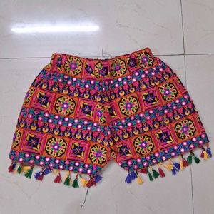 Embroidered Boho Shorts