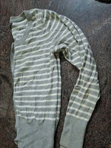GAP Striped Knit Cardigan
