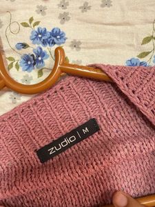 knit sweater pink color