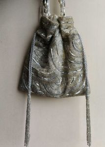 Silver sequins Potli Bag