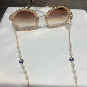 Evil Eye Eyeglass Chain with Beads