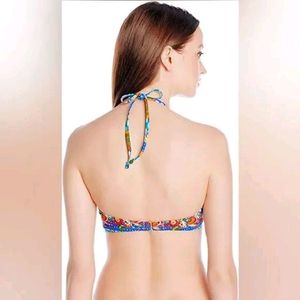 Hobie Seam Weaver Macrame Hi-Neck Bra Swim Top