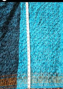 Blue Patterned Scarf