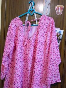 Pink Floral Ethnic Gown