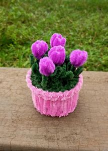Cute Pipe Cleaner Flower Pot