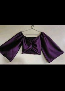 Stylish Purple Crop Top