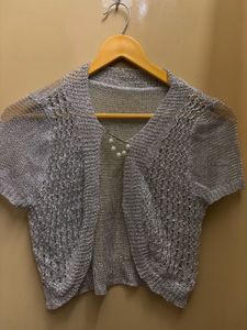 Shimmer Knit Bolero Shrug