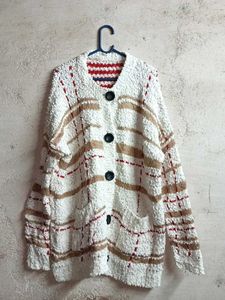 Oversized Cozy Textured Knit Cardigan