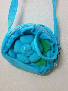 Cute Blue Flower Crossbody Bag