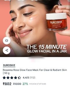 2 Suroskie Sun Dew &amp; Rosanna Glow Mask Set