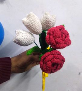 Combo Of Crochet Flowers