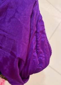 women’s purple Anarkali style gown