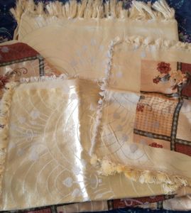 Never Used Satin Big Size Bedcover With 2pillowco