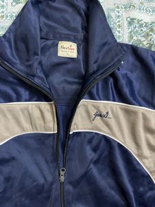 Blue &amp; Tan Track Jacket
