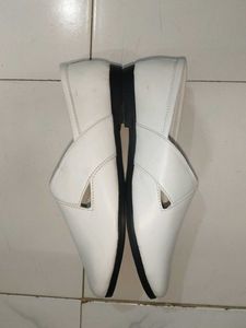 White Fausto Flats