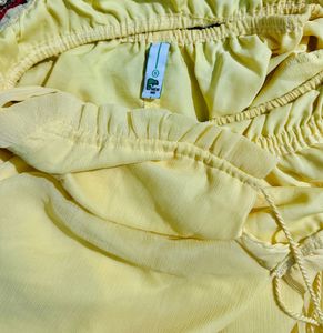 Yellow Spaghetti Dress