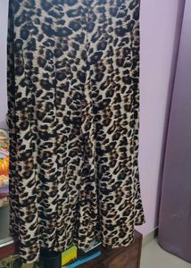Leopard Print Wide Leg Palazzo