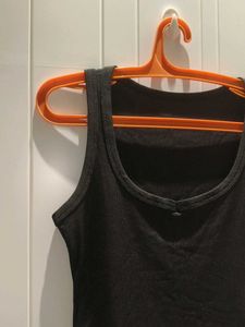 Classic Black Ribbed Tank Top