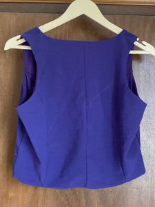 Purple Button-Up Waistcoat