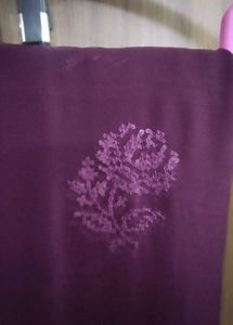 Embroidered Purple saree