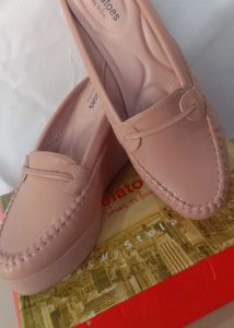 Nude Pink Mules -  Loafers