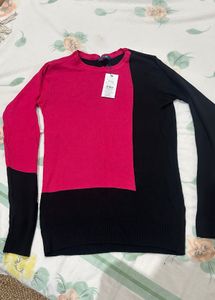 Completely New Color Block Long Sleeve Top