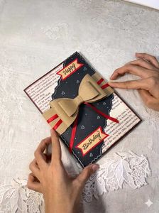Handmade Birthday Card with a Bow💫
