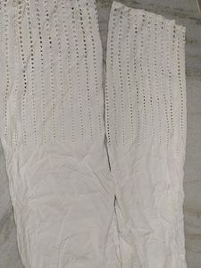 White Plazo For Kurtis