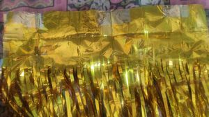 Golden Foil Curtain