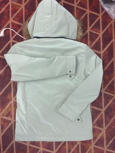 Stylish Light Green Hooded Jacket