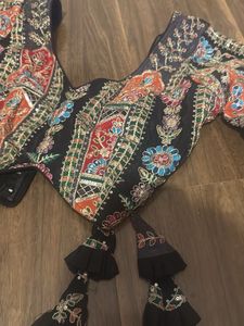 Navratri Embroidered Black Ethnic Blouse
