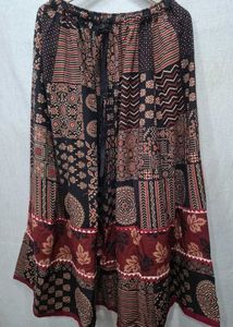 Pure Ajrakh Maxi Long Skirt