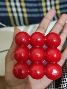 Red Bubble Cube Candle scented