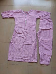 Pink Ethnic Kurta and Palazzo Set