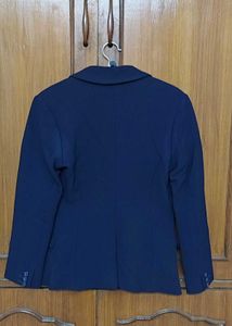 Wills Lifestyle Classic Navy Blue Blazer