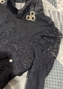 Elegant Black Lace top