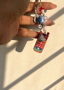 Y2K Hello Kitty Charm Keychain