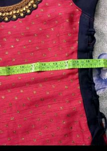 Pink &amp; Navy Blue Anarkali Dress Party Wear