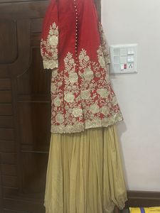 Red Embroidered Lehenga Choli