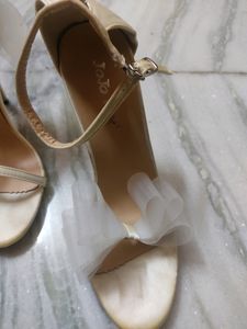 Off White Mismatch Sexy Heels Sandals 38 Size
