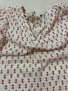 Chic Printed V-Neck Tunic Top