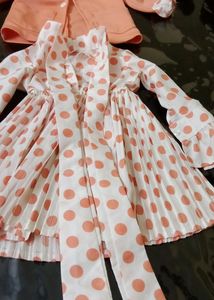 Girls Frock With Over Coat