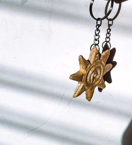 Golden Sun Keychain