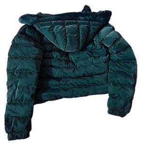 Burberry Green Hooded Puffer Jacket