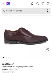 Men's Burgundy Formal Shoes