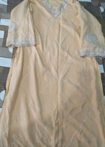 Elegant gold Embroidered Kurta