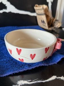 Cute Heart Bow Ceramic Bowl
