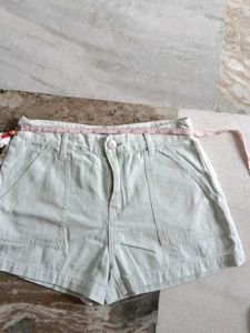 Light Green Utility Shorts