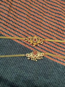 Traditional Temple Design Gold-Tone Chain