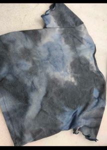 Tie-Dye Ribbed Cinched Top